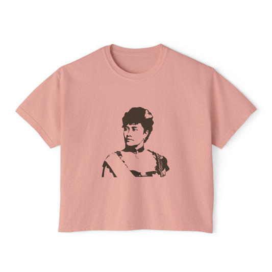 Queen Lili'uokalani Boxy Tee Crop Shirt