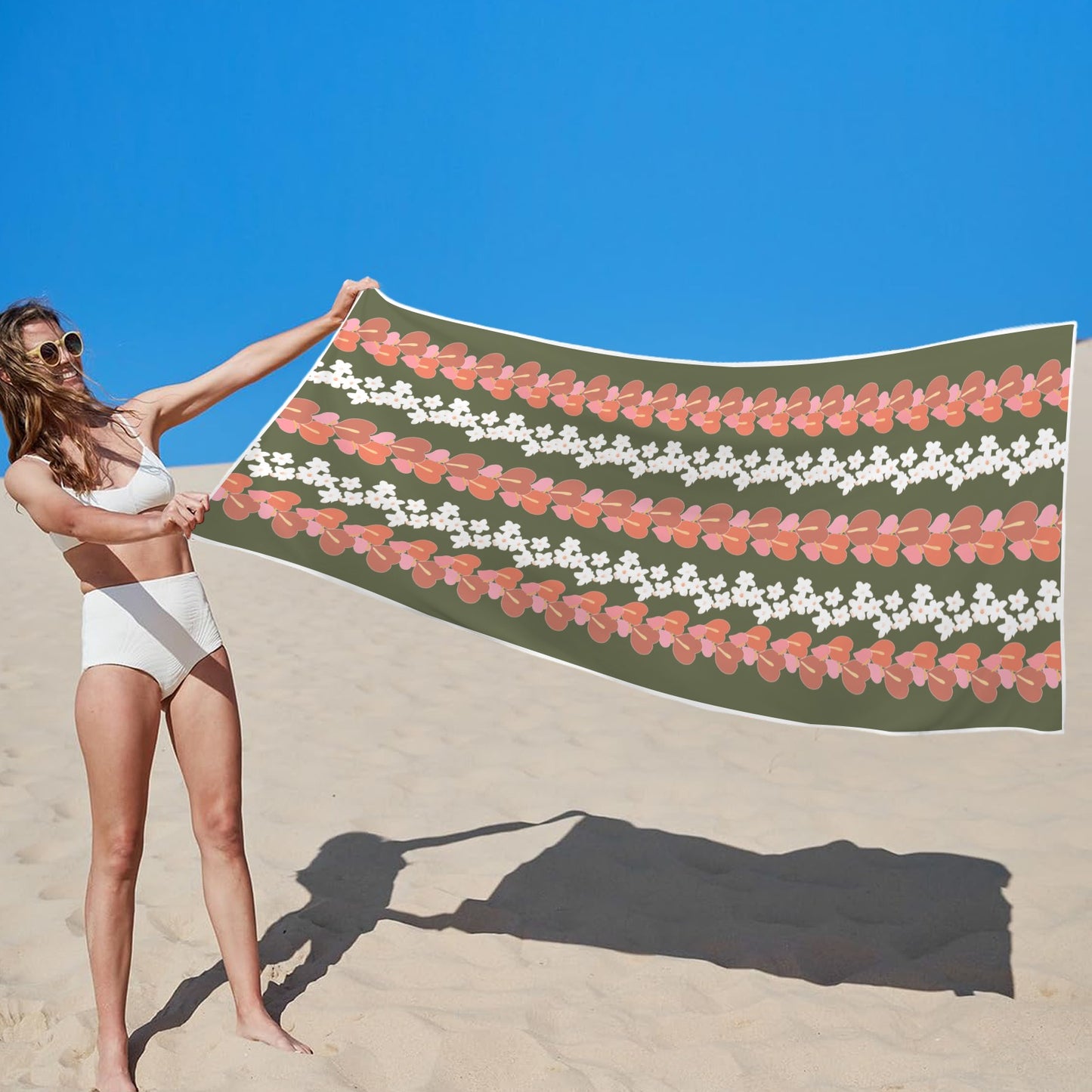 BLOOM TOWEL Quick-Dry Beach Towel