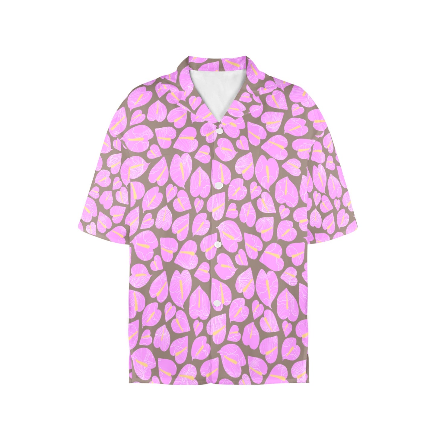 ALOHA BUTTON DOWN in UBE LATTE