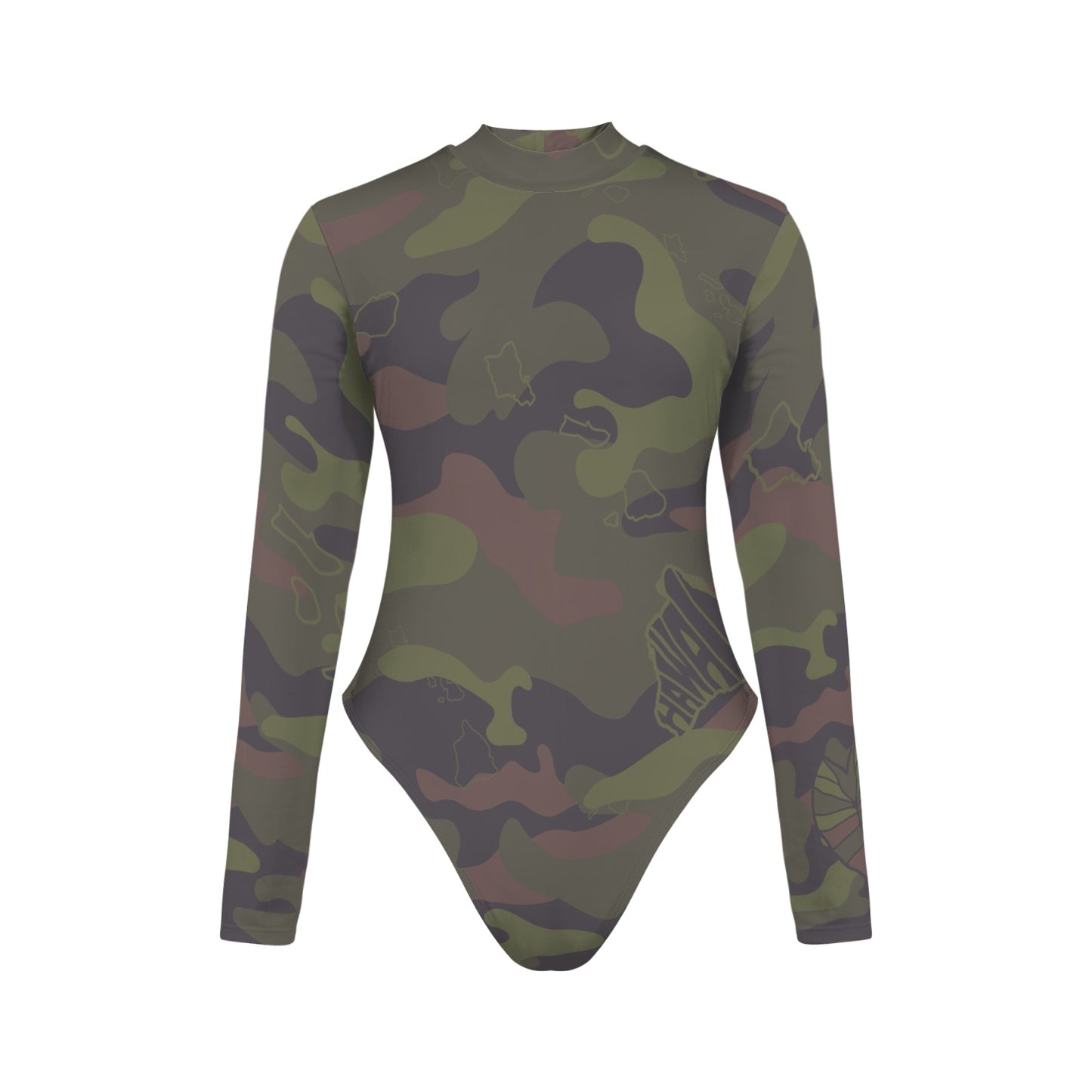 HI'ILAWE LONG-SLEEVE SURFSUIT in WOODLAND KAMO