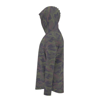 Long-Sleeve with Thumb Holes in WOODLAND KAMO