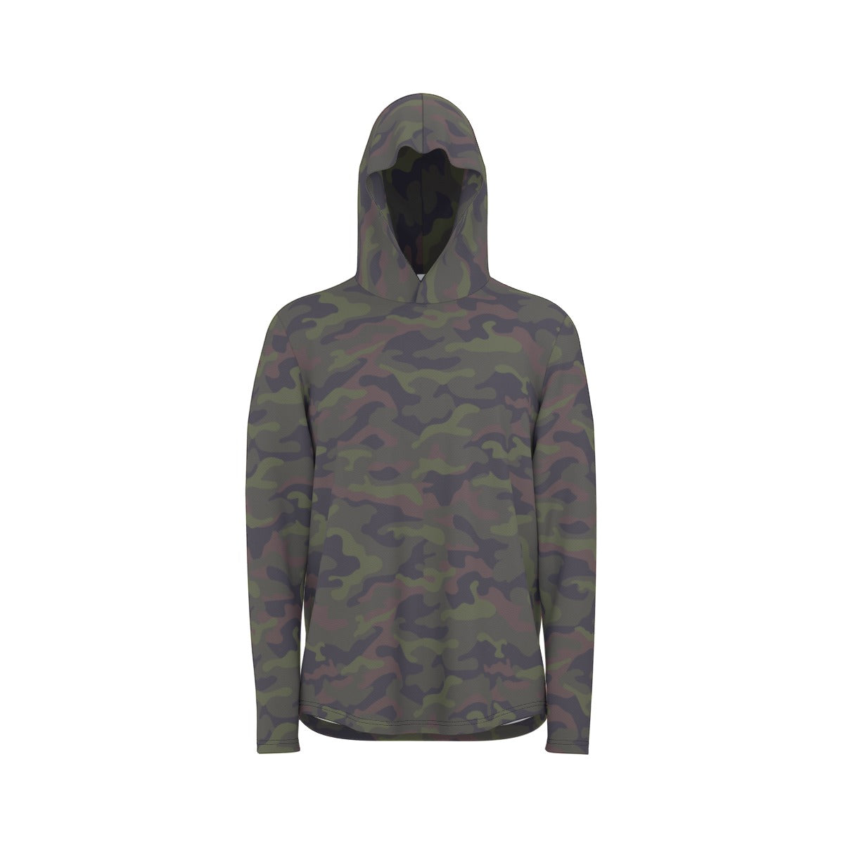 Long-Sleeve with Thumb Holes in WOODLAND KAMO