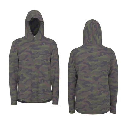 Long-Sleeve with Thumb Holes in WOODLAND KAMO