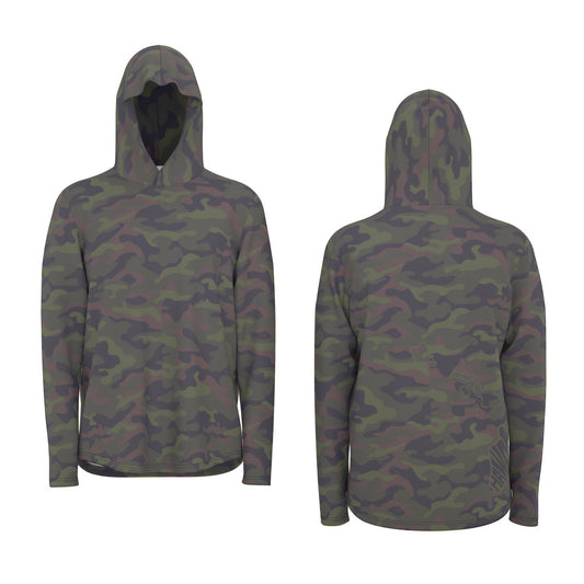 Long-Sleeve with Thumb Holes in WOODLAND KAMO
