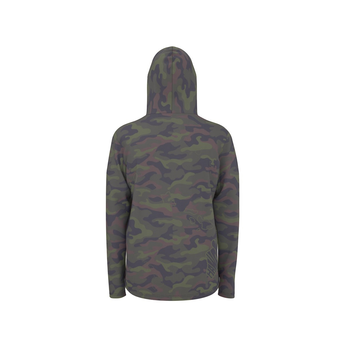 Long-Sleeve with Thumb Holes in WOODLAND KAMO