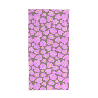 Quick-Dry Beach Towel in UBE LATTE