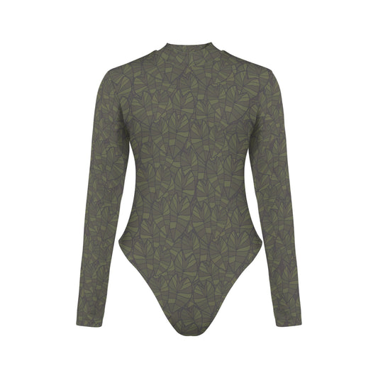 HI’ILAWE Backless Long Sleeve in KALO KAMO