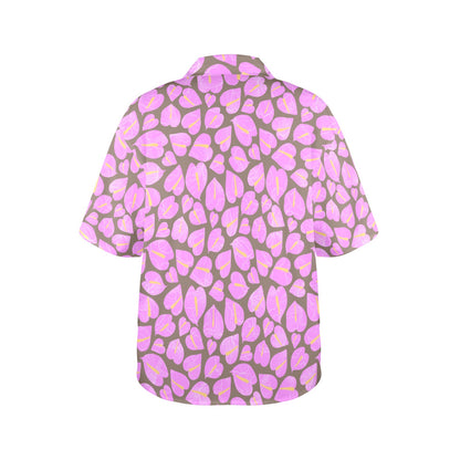 ALOHA BUTTON DOWN in UBE LATTE
