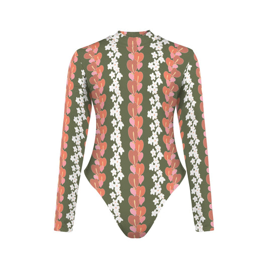 HI'ILAWAE Long Sleeve One-Piece in BLOOM