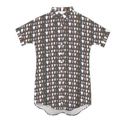 PUPU SHELLS DRESS w/ POCKETS in TAHITIAN GRAY