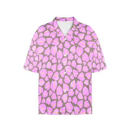 ALOHA BUTTON DOWN in UBE LATTE